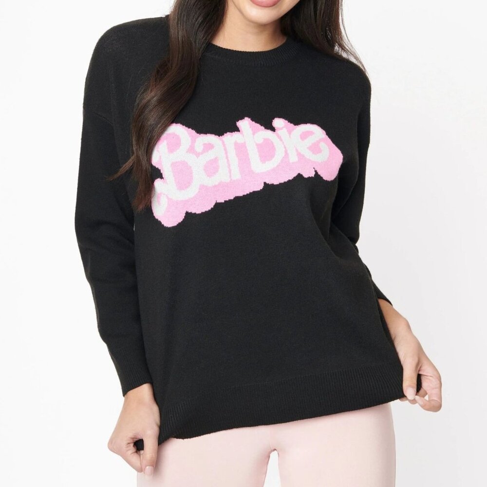 Black Barbie Logo Sweater